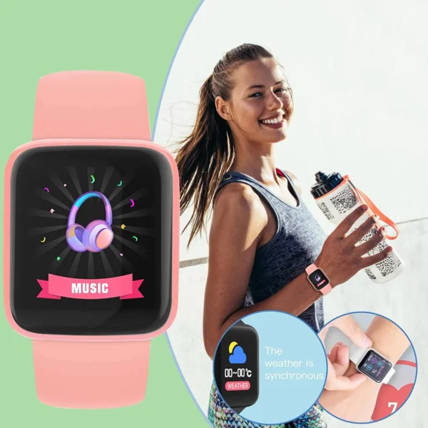 Multifunctional Smart Watch Men Women Bluetooth Connected Phone Music Fitness Sports Bracelet Sleep Monitor Y68 Smartwatch D20 - Image 5